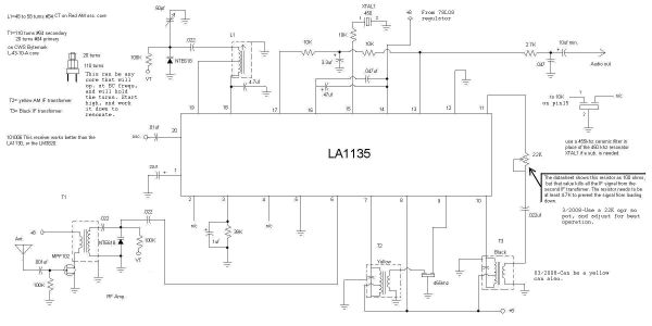 Схема тюнера на la1135